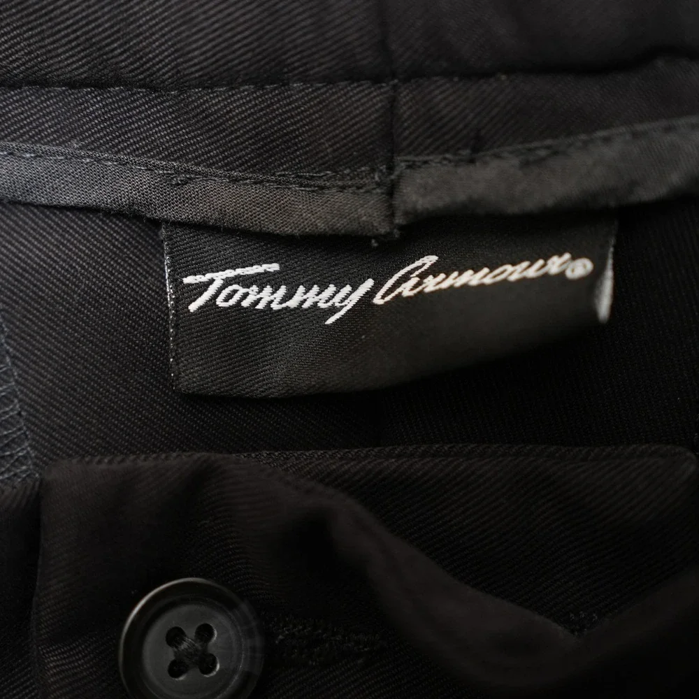 Tommy Armour Golf Shorts Mens 36 Black Pleated‎ Front Performance 3 Pockets